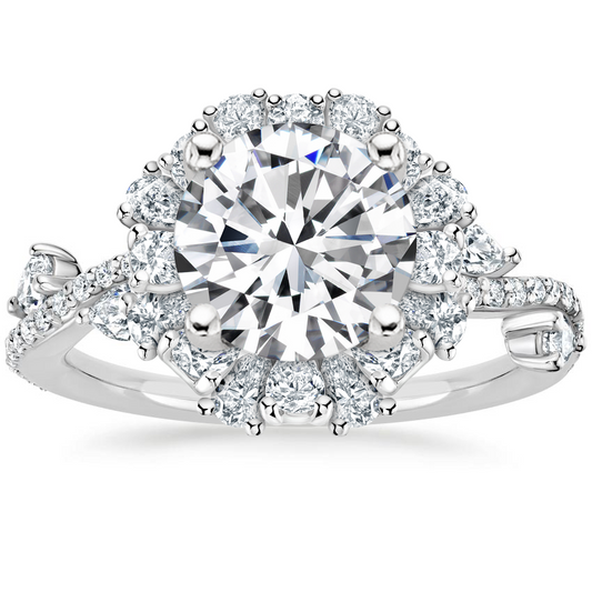 Snow Flakes Diamond Ring